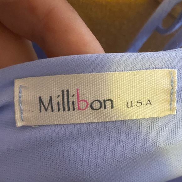 Flower dress tie back purple - Picture 2 of 2